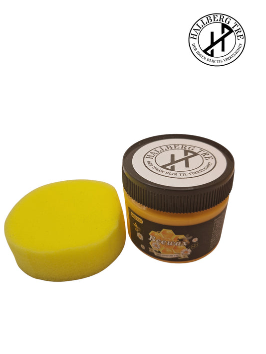 Naturlig Bivoks Poleringsvoks med Svamp – Skaperens pleie for Skjærefjøler