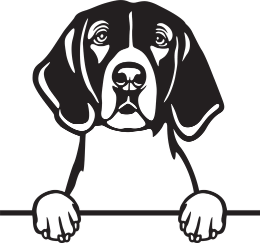 Silhuett av Amerikansk foxhound
