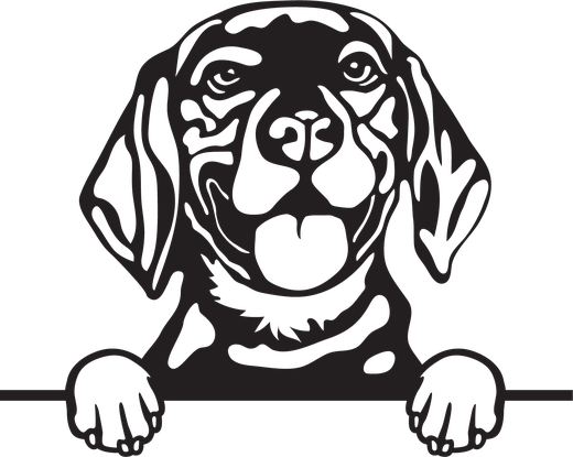 Silhuett av Beagle